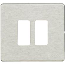 MAGIC - PLACCA 2P SCATOLA TONDA OXIDAL - BTICINO 500/2/X product photo