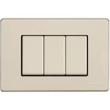 PLACCA 3 POSTI MÀTIX PER SCATOLA RETTANGOLARE - BTICINO 503/3A/R product photo