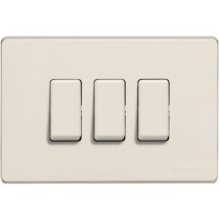 PLACCA 3 POSTI RESINA AVORIO MAGIC - BTICINO 503/3/R product photo