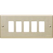 MAGIC - PLACCA CON VITI A 5 POSTI OXIDAL - BTICINO 505/5 - BTICINO 505/5 product photo