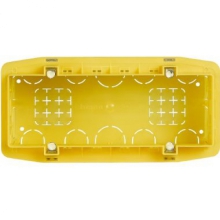 SCATOLA DA INCASSO A 7/6 POSTI IN LINEA GIALLO - BTICINO 506L product photo