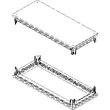 HDX KIT BASE+TEST.C/PANN.PASSAC.350X850MM - BTICINO 91801/38A - BTICINO 91801/38A - BTICINO 91801/38A product photo