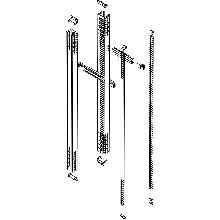 MAS - PIASTRONE FUNZ X OMNIBUS L=850 P=350 - BTICINO 91840/8MH - BTICINO 91840/8MH product photo