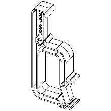 EASY 125 - ANELLI PER GUIDA DIN CAVI ORIZ - BTICINO 94000AGC - BTICINO 94000AGC - BTICINO 94000AGC product photo
