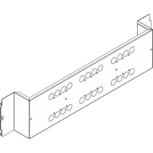 PIASTRA DI FISSAGGIO PER MW250 IN QUADRI E ARMADI LDX-P, LDX400 E MDX400 LARGHEZZA 850MM - BTICINO 9761PC product photo
