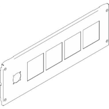 PANNELLO A 4 VITI DI FISSAGGIO PER 4 STRUMENTI 72X72MM 850X200MM - BTICINO 9780SNC product photo