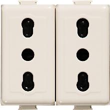 MATIX MAGIC - PRESA 10/16A DUPLEX - BTICINO A5180/2 product photo