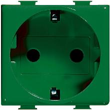 MATIX MAGIC - PRESA SCHUKO 2P+T VERDE - BTICINO A5440X2V - BTICINO A5440X2V product photo