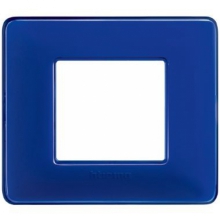 matix - placca 2 posti colors cobalto - BTICINO AM4802CBU product photo
