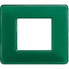 MATIX - PLACCA 2P COLORS SMERALDO - BTICINO AM4802CVS - BTICINO AM4802CVS product photo