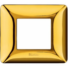 matix - placca 2 posti oro lucido - BTICINO AM4802GOR product photo
