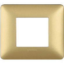 matix - placca 2 posti gold - BTICINO AM4802MGL product photo