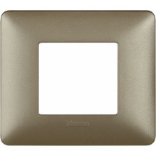 matix - placca 2 posti titanium - BTICINO AM4802MTA product photo