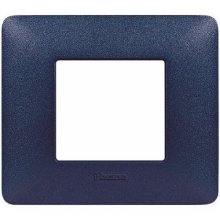 matix - placca 2 posti blu mercurio - BTICINO AM4802TBM product photo