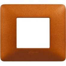 matix - placca 2 posti rosso terra - BTICINO AM4802TRT product photo