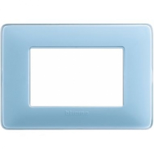 matix - placca 3 posti colors turchese - BTICINO AM4803CAR product photo