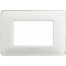 matix - placca 3 posti colors ghiaccio - BTICINO AM4803CBN product photo