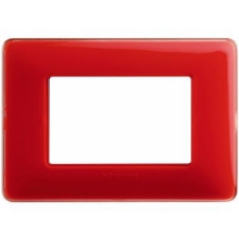 matix - placca 3 posti colors corallo - BTICINO AM4803CRD product photo