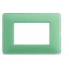 matix - placca 3 posti colors te verde - BTICINO AM4803CVC product photo