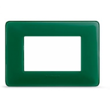 matix - placca 3 posti colors smeraldo - BTICINO AM4803CVS product photo