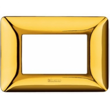 matix - placca 3 posti oro lucido - BTICINO AM4803GOR product photo