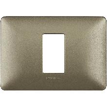 MATIX - PLACCA MODULO 503 1P TITANIUM - BTICINO AM4803M1MTA - BTICINO AM4803M1MTA product photo