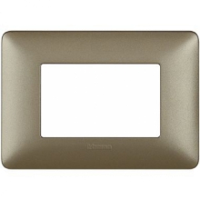 matix - placca 3 posti titanium - BTICINO AM4803MTA product photo