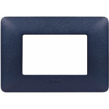 matix - placca 3 posti blu mercurio - BTICINO AM4803TBM product photo