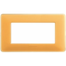 matix - placca 4 posti colors ambra - BTICINO AM4804CAB product photo