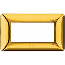 matix - placca 4 posti oro lucido - BTICINO AM4804GOR product photo