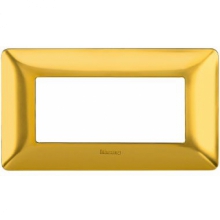 matix - placca 4 posti oro satinato - BTICINO AM4804GOS product photo
