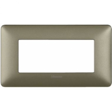 matix - placca 4 posti titanium - BTICINO AM4804MTA product photo