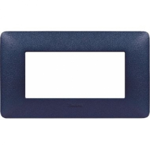 matix - placca 4 posti blu mercurio - BTICINO AM4804TBM product photo