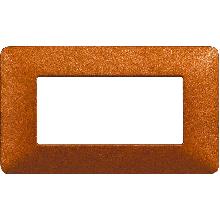 matix - placca 4 posti rosso terra - BTICINO AM4804TRT product photo