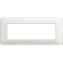 matix - placca 6 posti colors ghiaccio - BTICINO AM4806CBN product photo