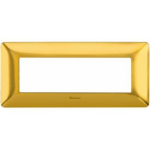 matix - placca 6 posti oro satinato - BTICINO AM4806GOS product photo