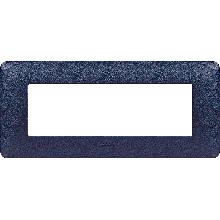 matix - placca 6 posti blu mercurio - BTICINO AM4806TBM product photo