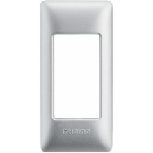 matix - placca per profilati 1 posto silver - BTICINO AM4811/1SL product photo