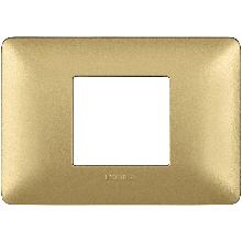 matix - placca 2 posti centrati gold - BTICINO AM4819MGL product photo