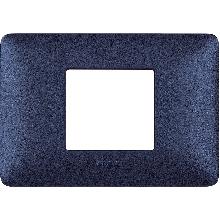 matix - placca 2 posti centrati blu mercurio - BTICINO AM4819TBM - BTICINO AM4819TBM product photo