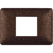 matix - placca 2 posti centrati marrone caffe - BTICINO AM4819TGG - BTICINO AM4819TGG product photo