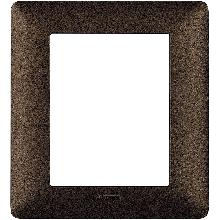 matix - placca 3+3 posti marrone caffe - BTICINO AM4826TGG - BTICINO AM4826TGG product photo