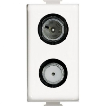 Matix - Presa TV-SAT diretta demix 1 modulo bian - BTICINO AM5214D product photo