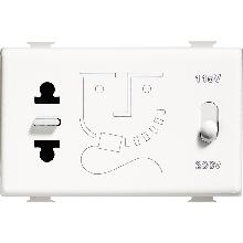 MATIX - PRESA PER RASOIO ANTIBATTERICO - BTICINO AM5460AB - BTICINO AM5460AB product photo