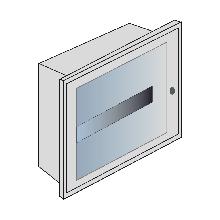 BTDIN QUADRO INCASSO LAMIERA 12DIN C/PORT.TRASP - BTICINO E209C/12D - BTICINO E209C/12D - BTICINO E209C/12D product photo