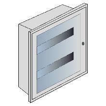 BTDIN-QUADRO INCAS.LAMIERA 24DIN C/PORT.TRASP - BTICINO E209C/24D - BTICINO E209C/24D - BTICINO E209C/24D product photo