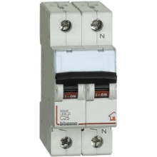 interruttore magnetotermico c25 1p+n 2m 4500a - BTICINO FC810NC25 product photo