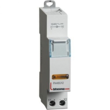 PORTALAMPADA PER SEGNALAZIONE SINGOLA LED GIALLA 12/48V AC/DC BTDIN - BTICINO FN40G12 product photo
