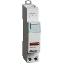 PORTALAMPADA PER SEGNALAZIONE SINGOLA LED ROSSA 12/48V AC/DC BTDIN - BTICINO FN40R12 product photo