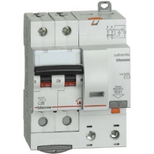 INTERRUTTORE MAGNETOTERMICO DIFFERENZIALE 2P 30MA AC 25A 4500A - BTICINO GC8230AC25 product photo